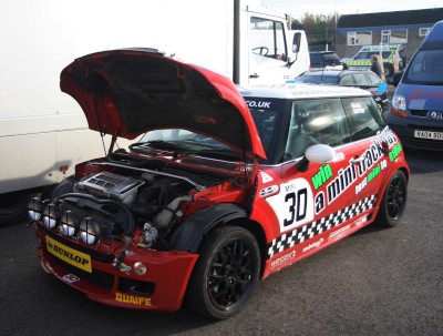 Mini Cooper Race Car Donington: click to zoom picture.