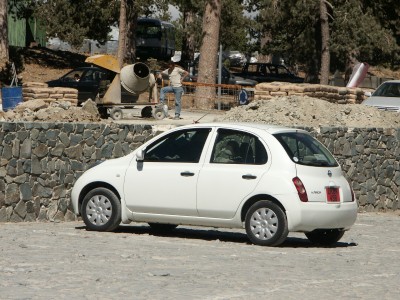 Nissan Micra White: click to zoom picture.